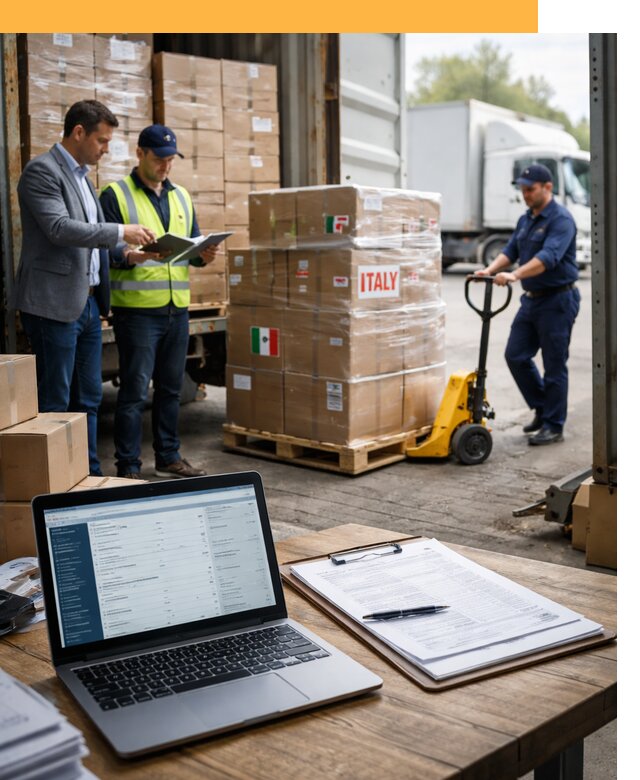 Доставка грузов из Италии: морские и авиаперевозки от 18747