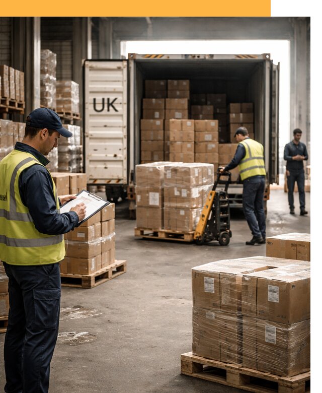 Доставка грузов из Великобритании с таможенным оформлением от 13019