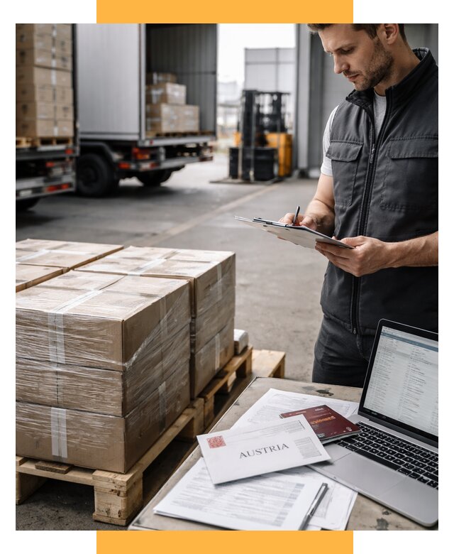 Доставка в Австрию от 67698 р. Логистика и экспорт СетСервис-Лсс